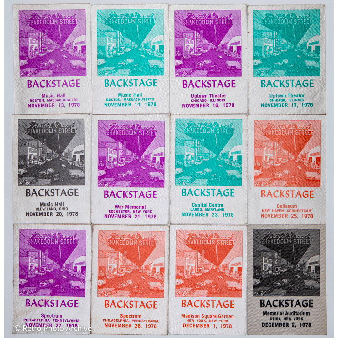 Dan Healy Backstage Passes (11/13/1978 -12/02/1978) Bundle