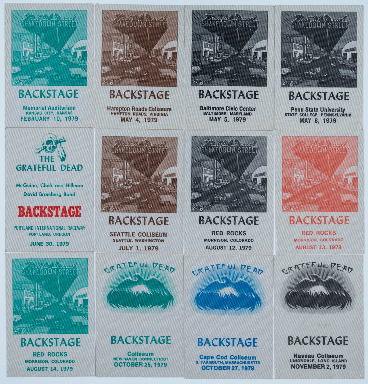 Dan Healy Backstage Passes (2/10/1979 - 11/2/1979) Bundle