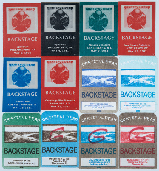 Dan Healy Backstage Passes (5/2/1981 - 12/6/1981) Bundle