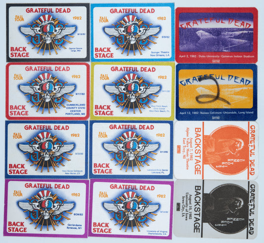 Dan Healy Backstage Passes (4/2/1982 - 9/24/1982) Bundle