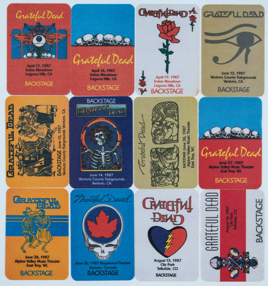 Dan Healy Backstage Passes (4/17/1987 - 8/16/1987) Bundle